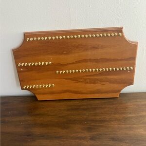 Vintage Handmade Women’s Jewelry Behind The Door Hanger With Screws Multi Hooks